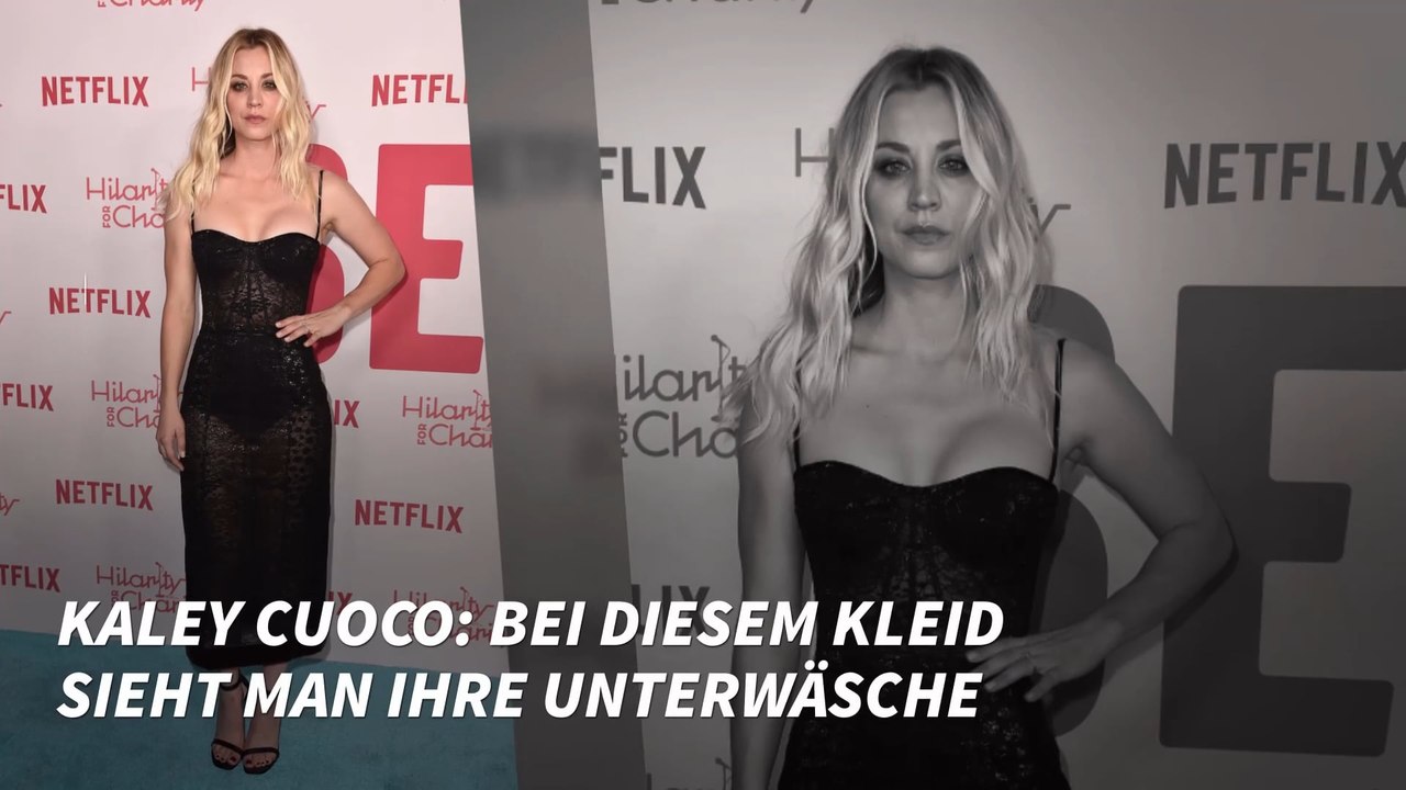 Kaley Cuoco: Bei diesem Kleid sieht man ihre Unterwäsche