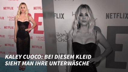 Kaley Cuoco: Bei diesem Kleid sieht man ihre Unterwäsche