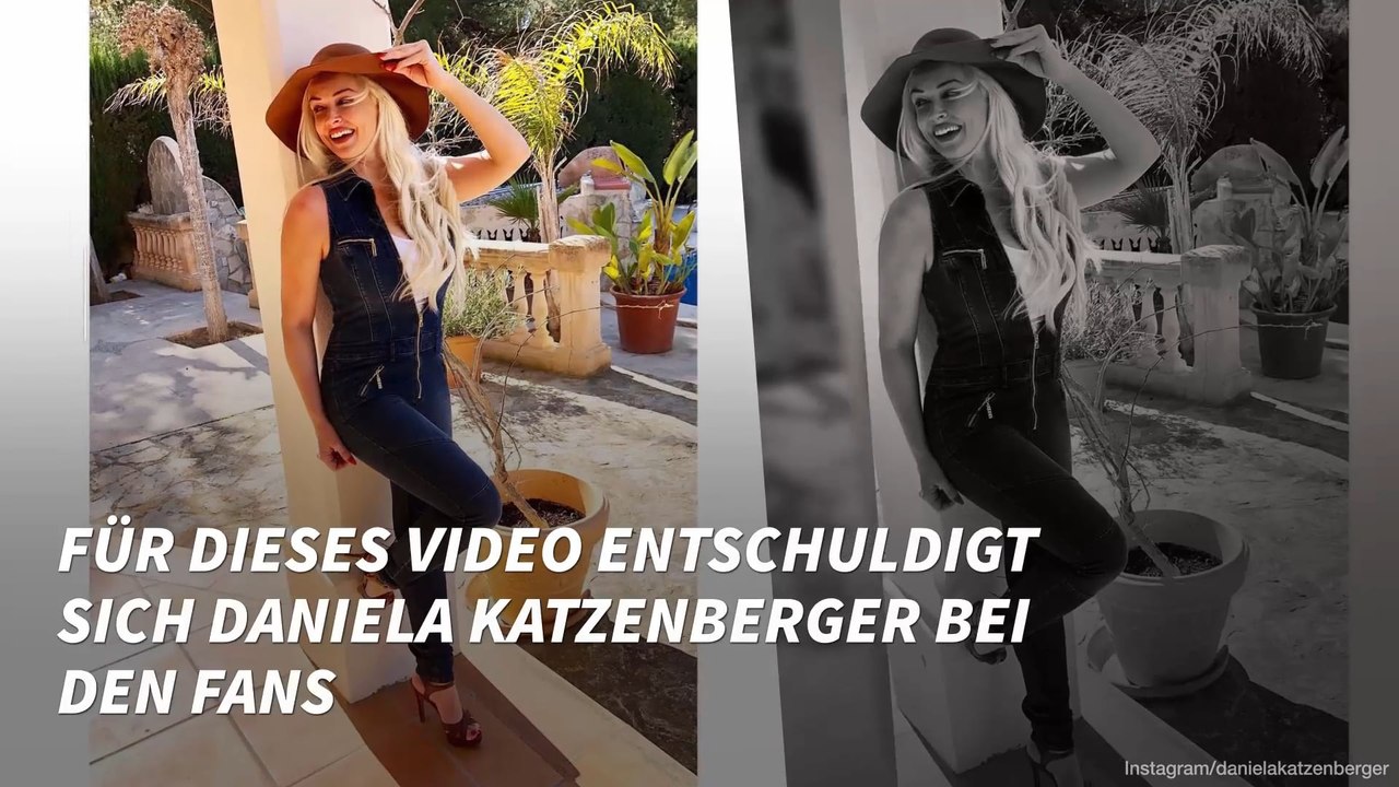 Für dieses Video entschuldigt sich Daniela Katzenberger bei den Fans