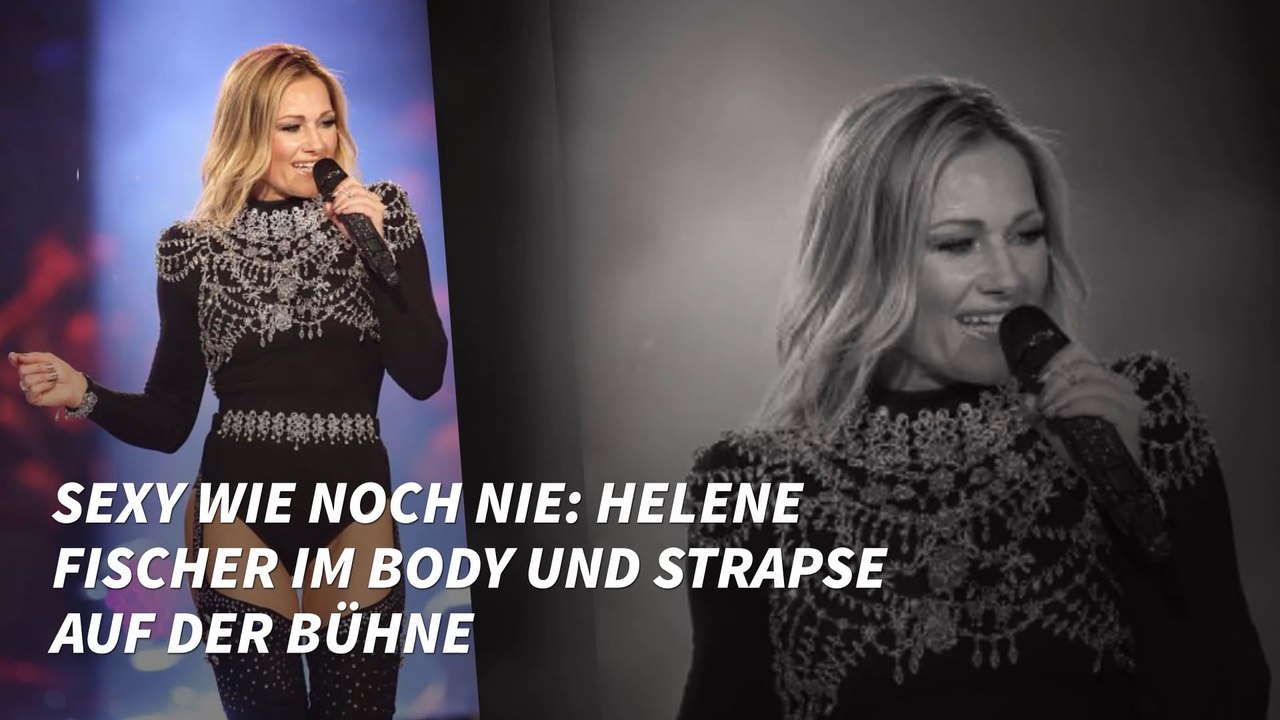 Sexy wie noch nie: Helene Fischer im Body und Strapse auf der Bühne