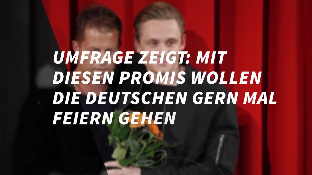 Umfrage zeigt: Mit diesen Promis wollen die Deutschen gern mal feiern gehen