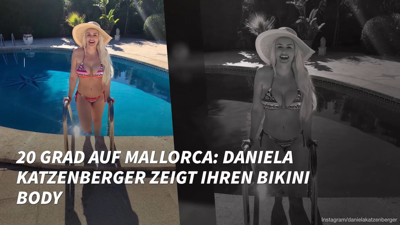 20 Grad auf Mallorca: Daniela Katzenberger zeigt ihren Bikini-Body