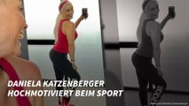 Daniela Katzenberger hochmotiviert beim Sport
