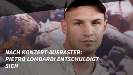 Nach Konzert-Ausraster: Pietro Lombardi entschuldigt sich