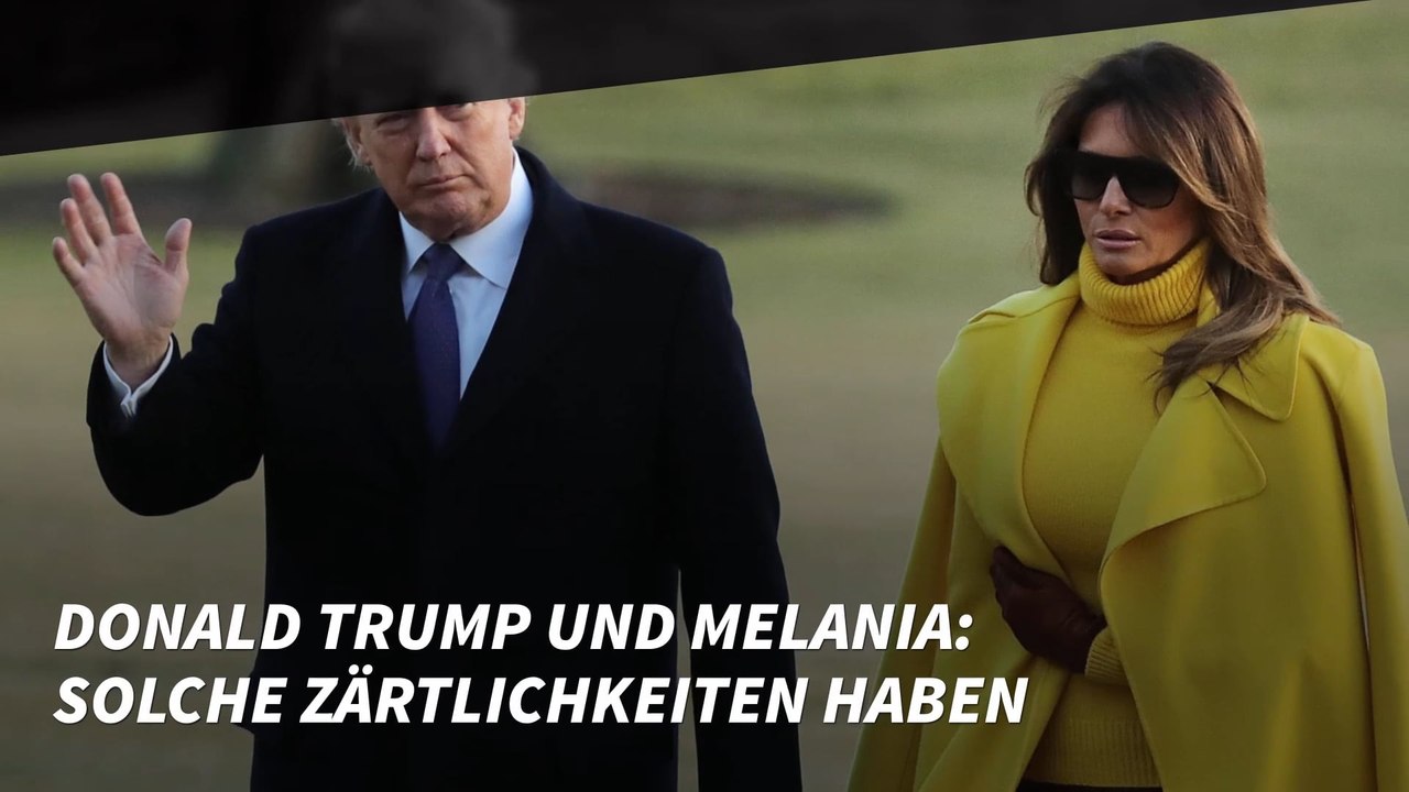 Donald Trump und Melania: Solche Zärtlichkeiten haben wir schon lange nicht mehr gesehen