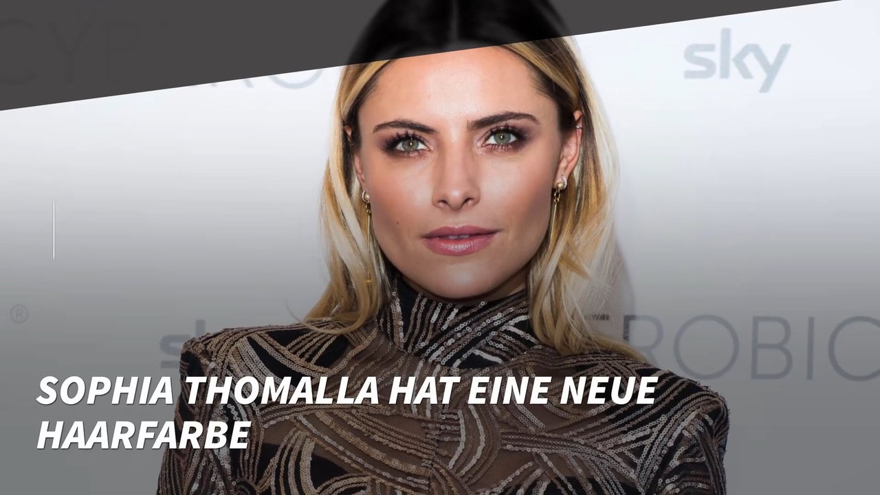 Wow! Sophia Thomalla hat eine neue Haarfarbe