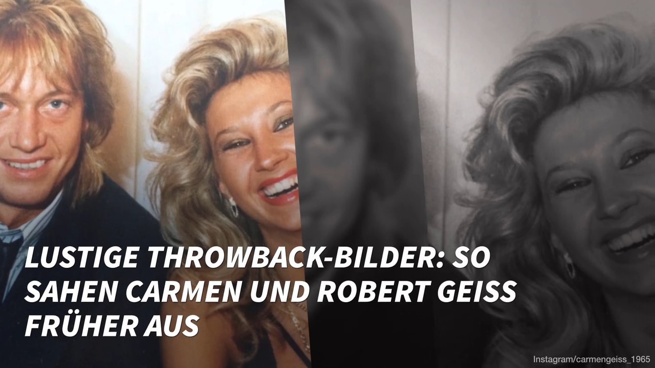 Lustige Throwback-Bilder: So sahen Carmen und Robert Geiss früher aus