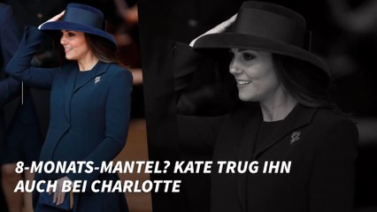 8-monats-Mantel? Herzogin Kate trug ihn auch bei Charlotte
