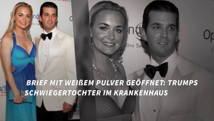 Brief mit weißem Pulver geöffnet: Trumps Schwiegertochter im Krankenhaus