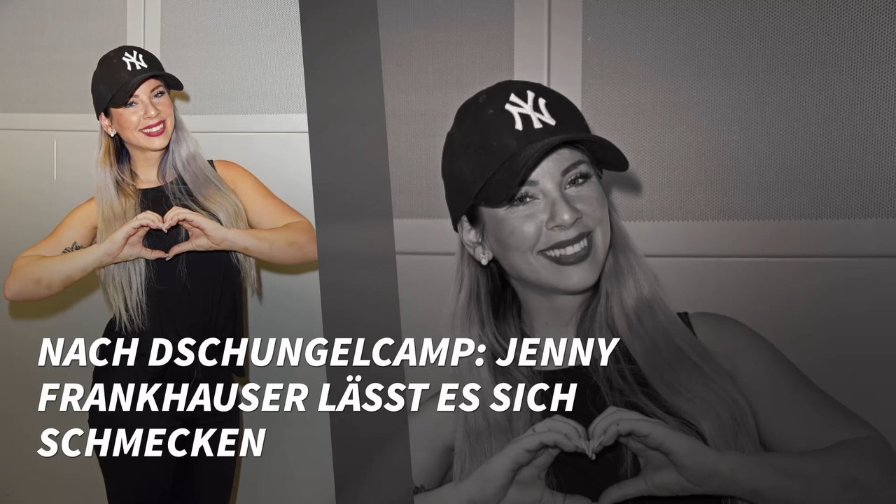 Nach Dschungelcamp: Jenny Frankhauser lässt es sich schmecken