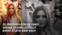 Zu freizügig für die Fans? Sophia Thomalla stellt Bikini-Bild in brav nach