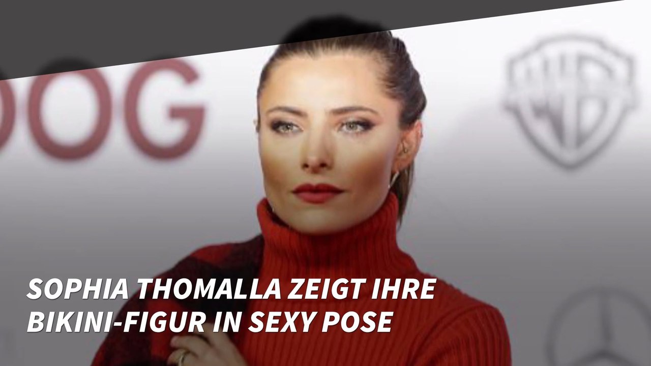 Sophia Thomalla zeigt ihre Bikini-Figur in sexy Pose