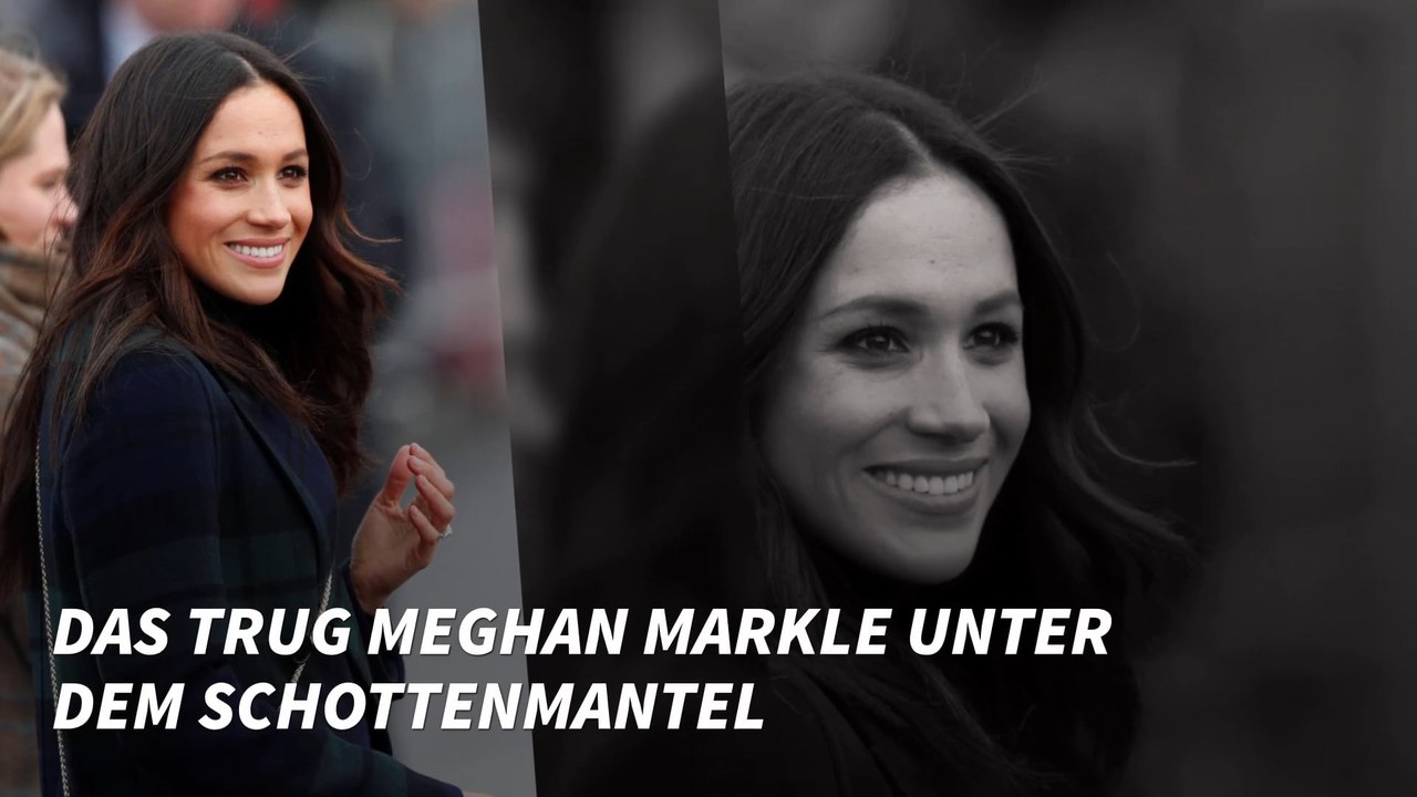 Das trug Meghan Markle unter dem Schottenmantel