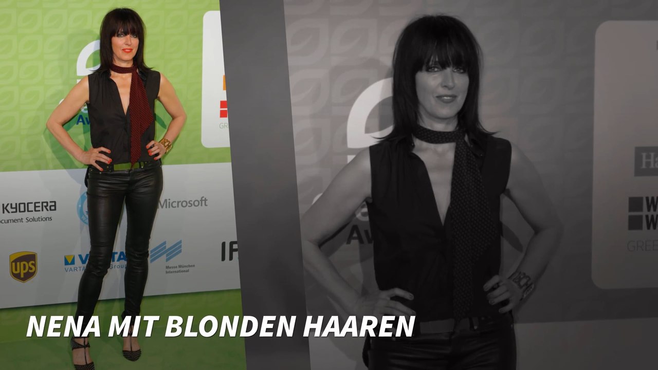 Erinnert ihr euch noch? So sah Nena mit blonden Haaren aus