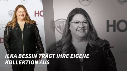 Ilka Bessin trägt ihre eigene Kollektion aus