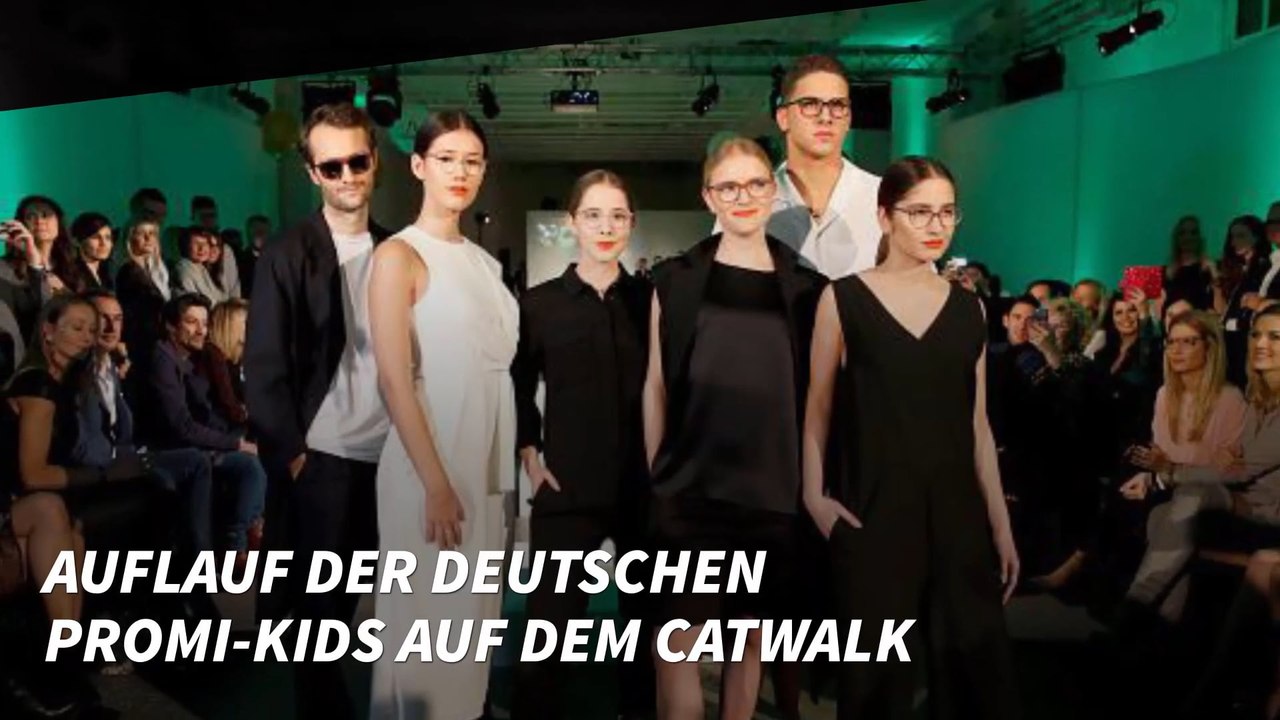 Auflauf der deutschen Promi-Kids auf dem Catwalk