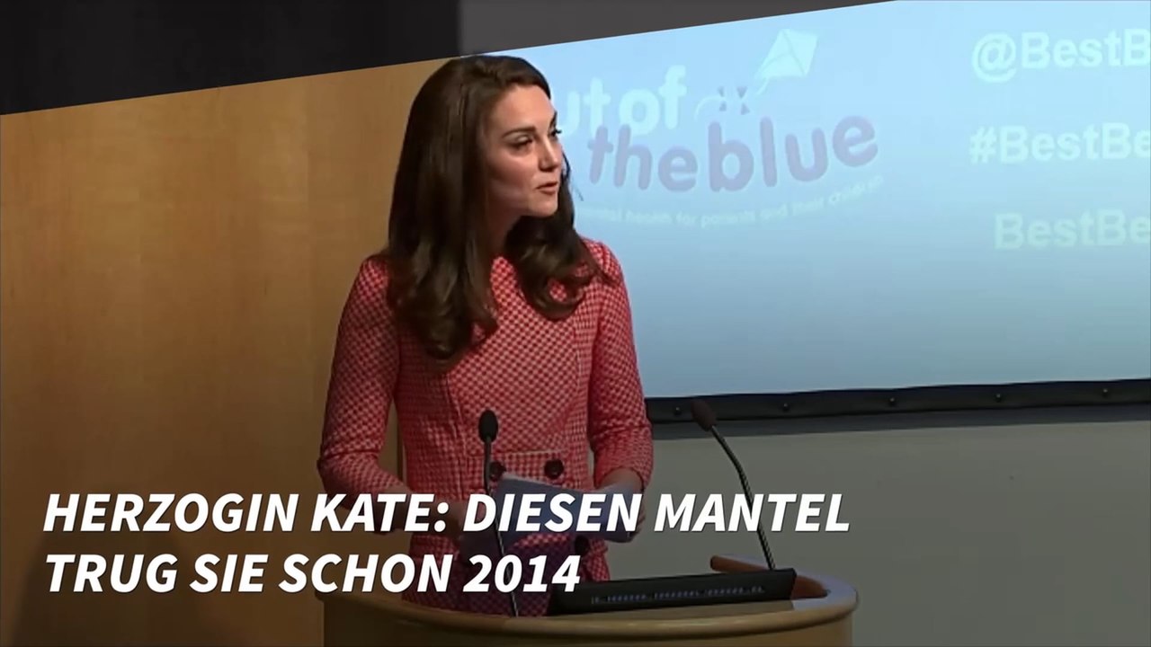 Herzogin Kate: Diesen Mantel trug sie schon 2014