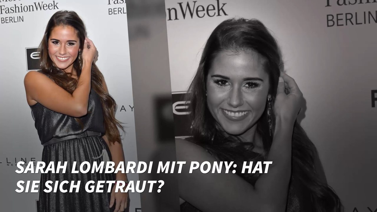 Sarah Lombardi mit Pony: Hat sie sich getraut?
