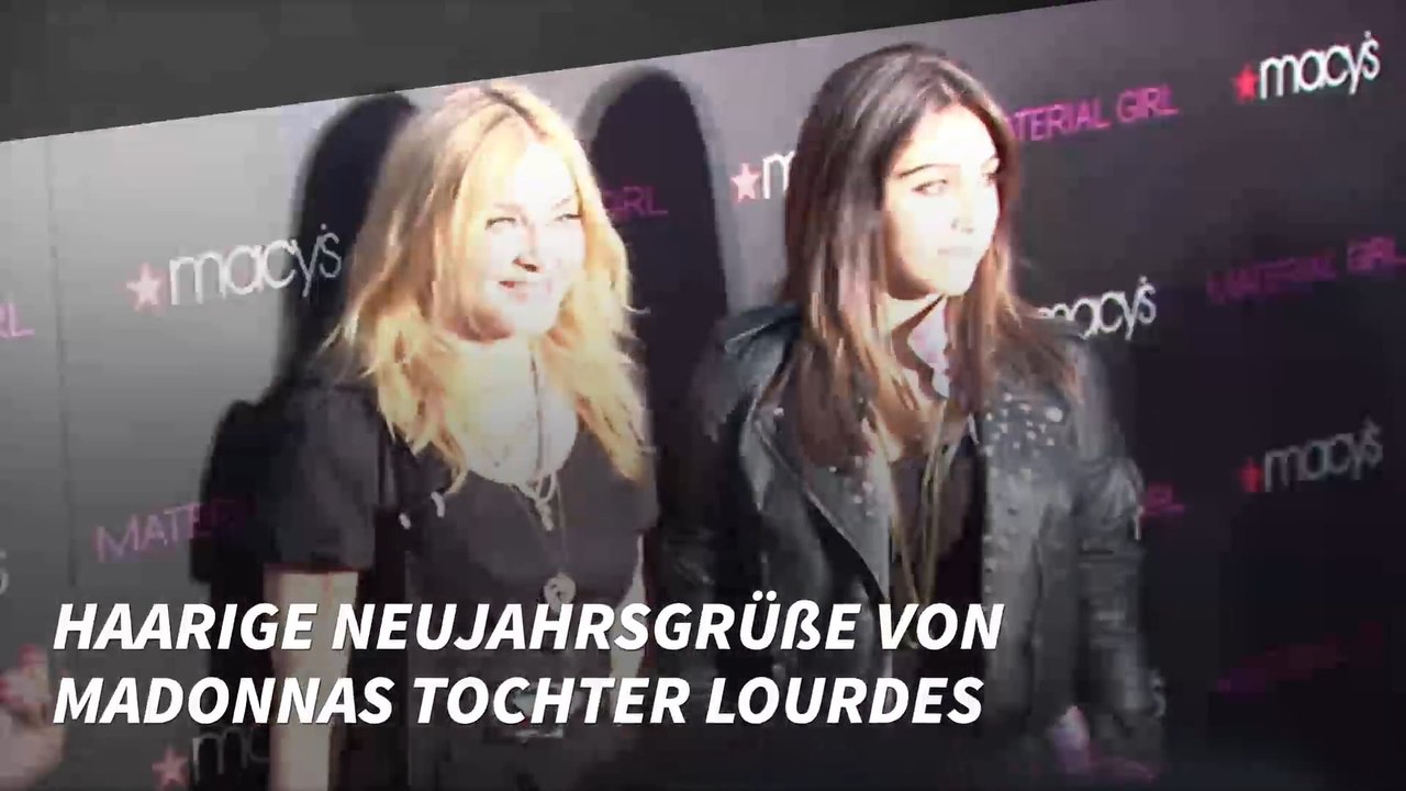 Haarige Neujahrsgrüße von Madonnas Tochter Lourdes