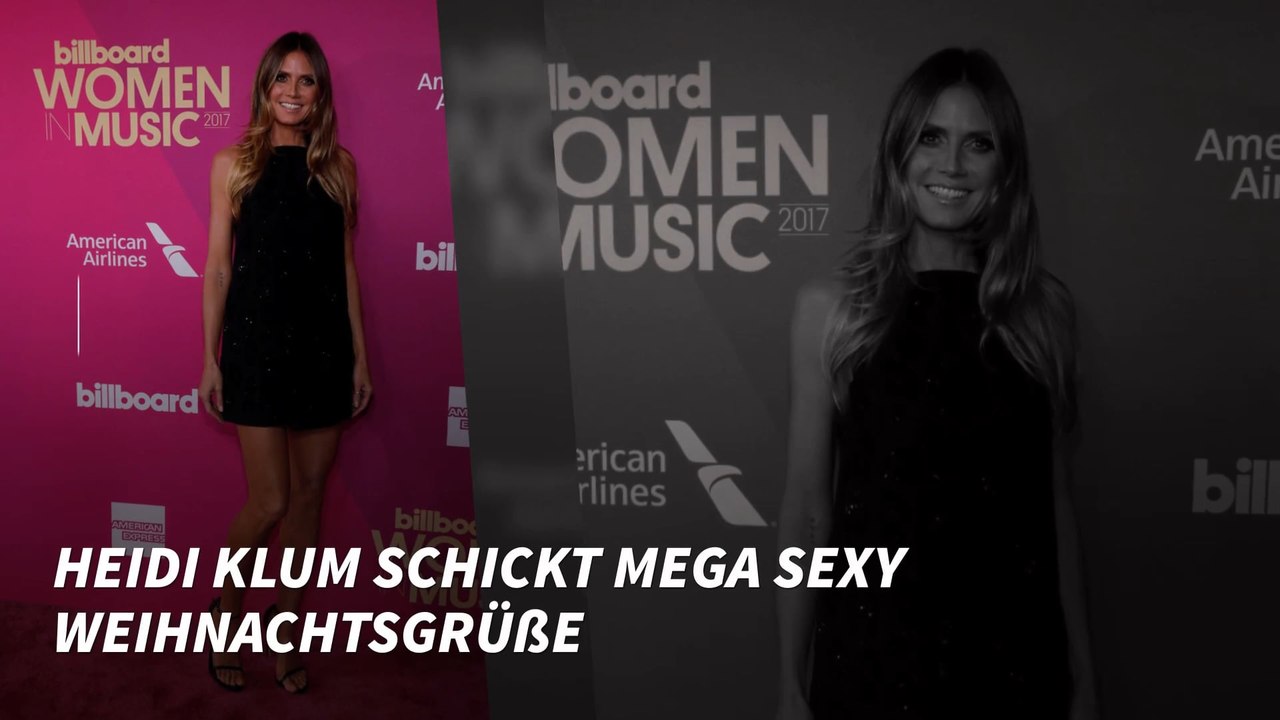 Heidi Klum schickt mega sexy Weihnachtsgrüße