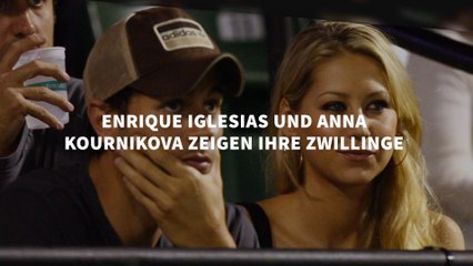 Enrique Iglesias und Anna Kournikova zeigen ihre Zwillinge