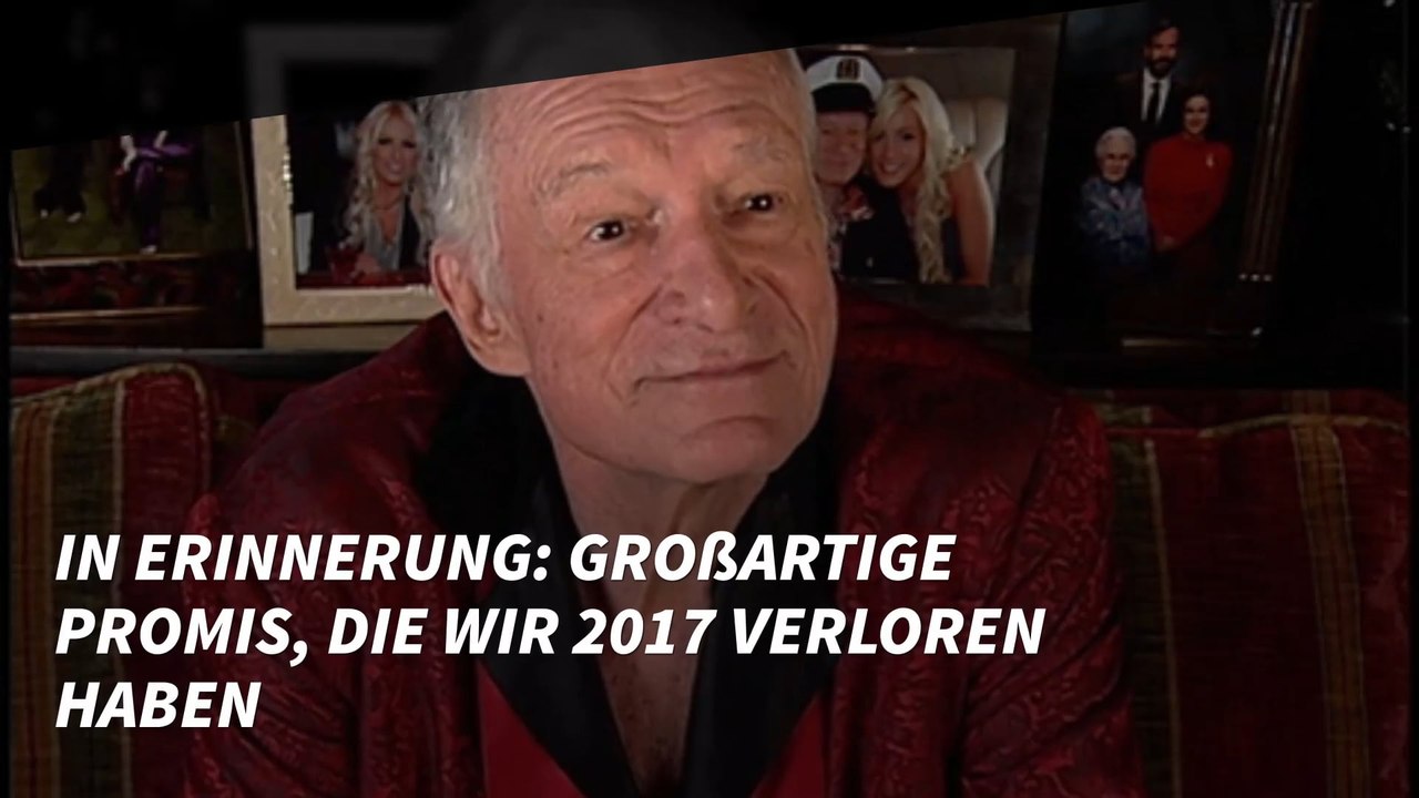 In Erinnerung: Großartige Promis, die wir 2017 verloren haben
