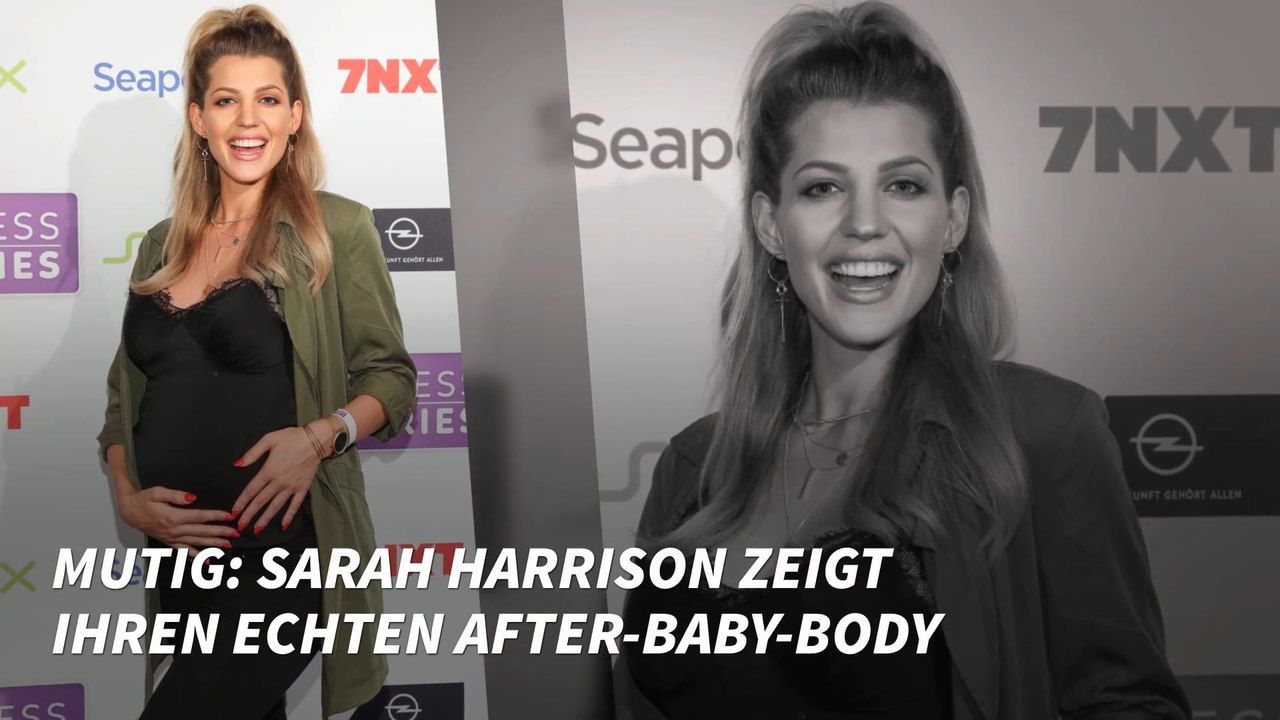 Mutig: Sarah Harrison zeigt ihren echten After-Baby-Body