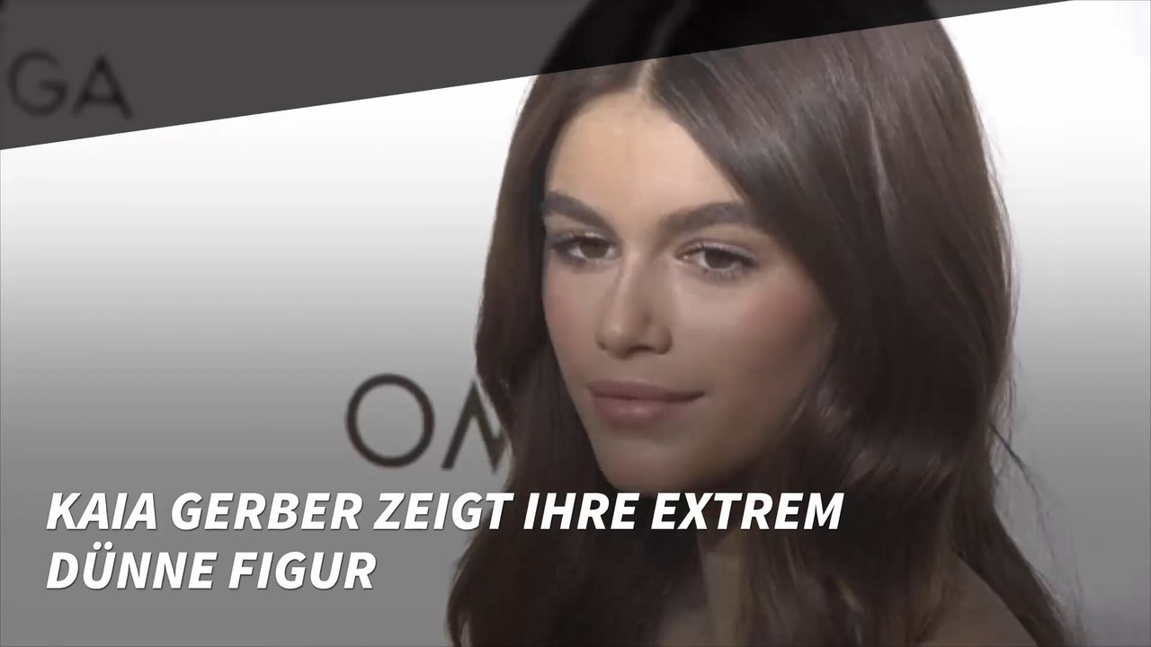 Kaia Gerber zeigt ihre extrem dünne Figur