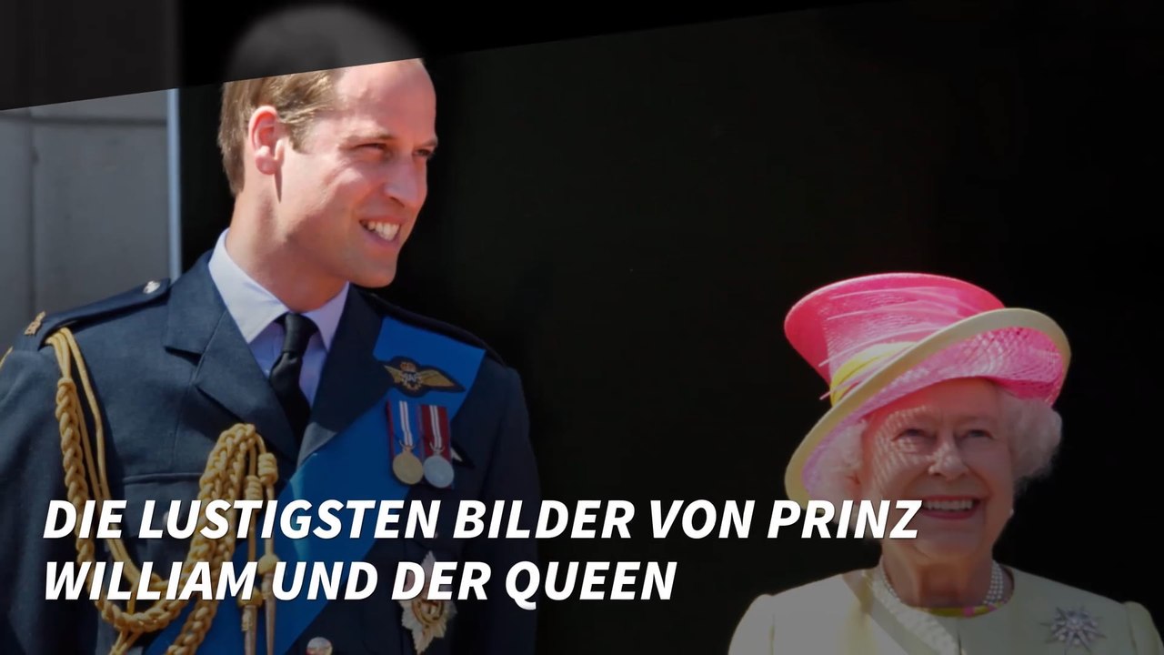 Die lustigsten Bilder von Prinz William und der Queen