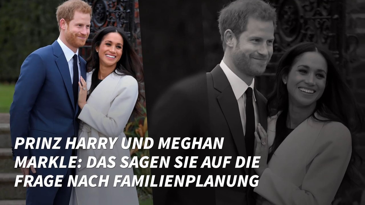 Prinz Harry und Meghan Markle: Das sagen sie auf die Frage nach Familienplanung