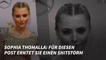 Sophia Thomalla: Für diesen Post erntet sie einen Shitstorm