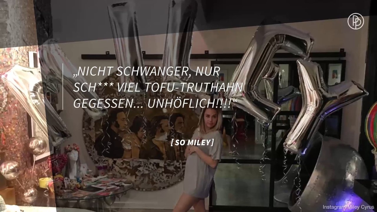 Miley Cyrus schwanger? Das sagt sie zu den Gerüchten