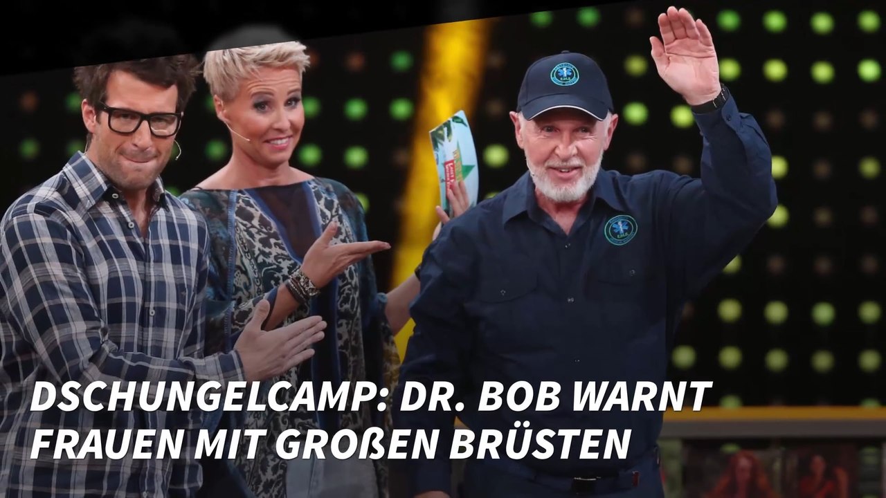 Dschungelcamp: Dr. Bob warnt Frauen mit großen Brüsten