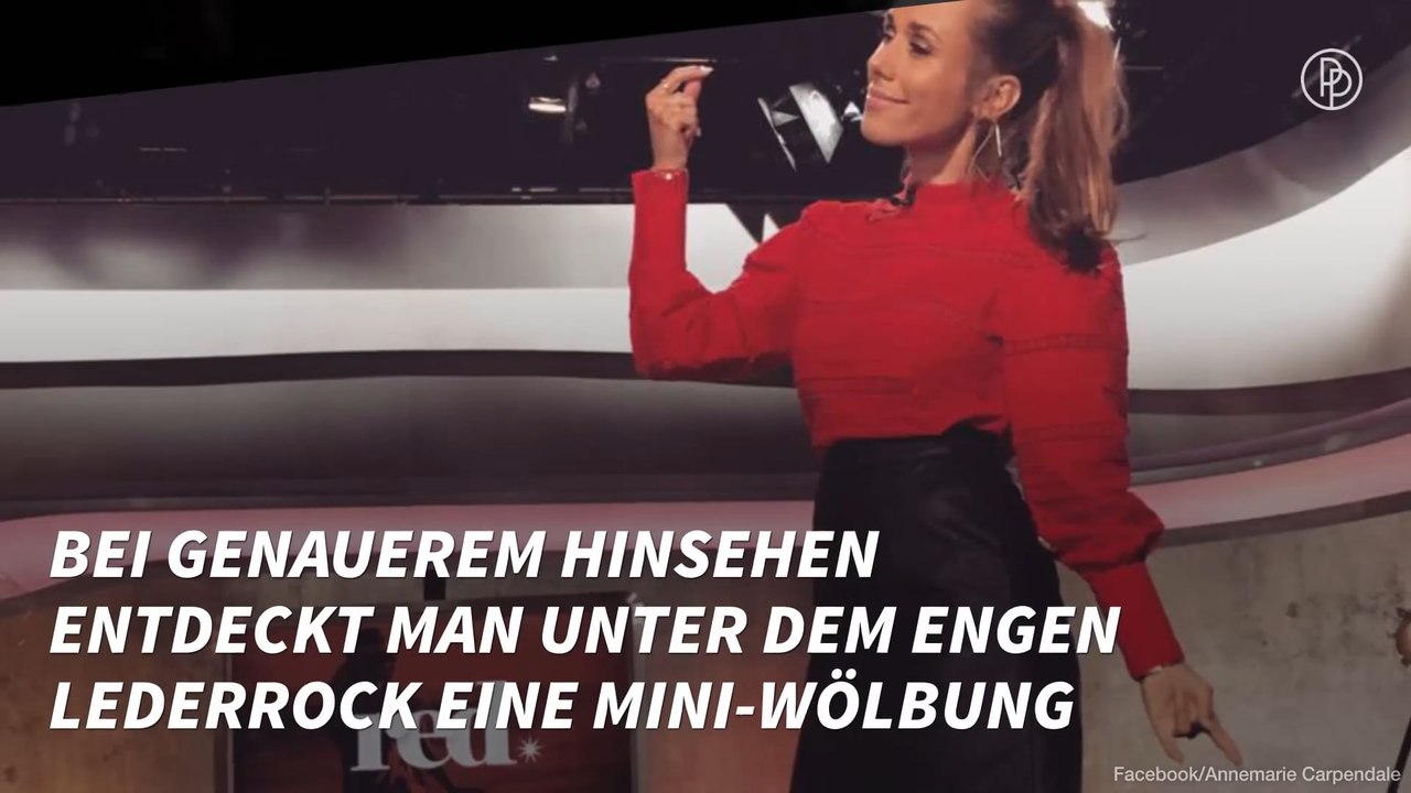 Annemarie Carpendale: Sehen wir hier schon einen kleinen Babybauch?