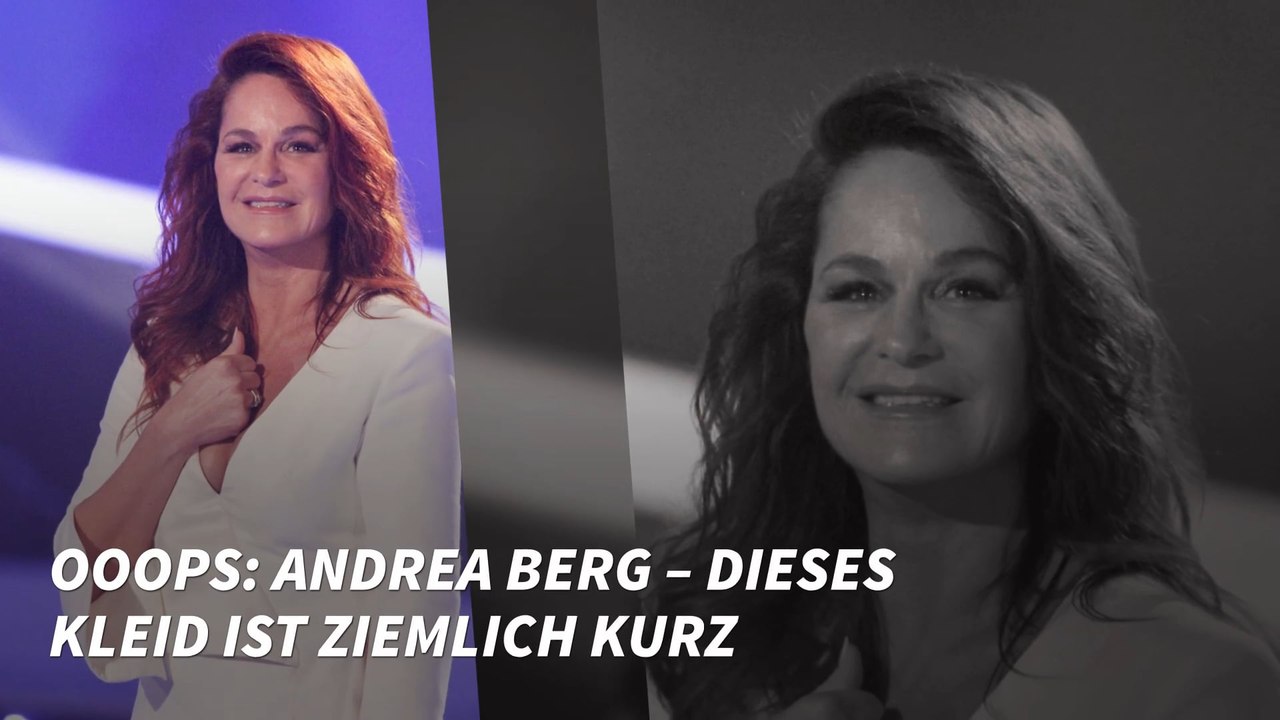 Ooops: Andrea Berg – Dieses Kleid ist ziemlich kurz