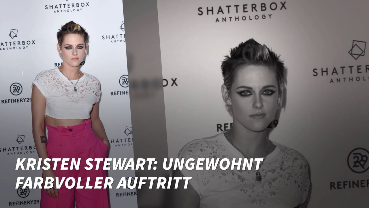 Kristen Stewart: Ungewohnt farbvoller Auftritt