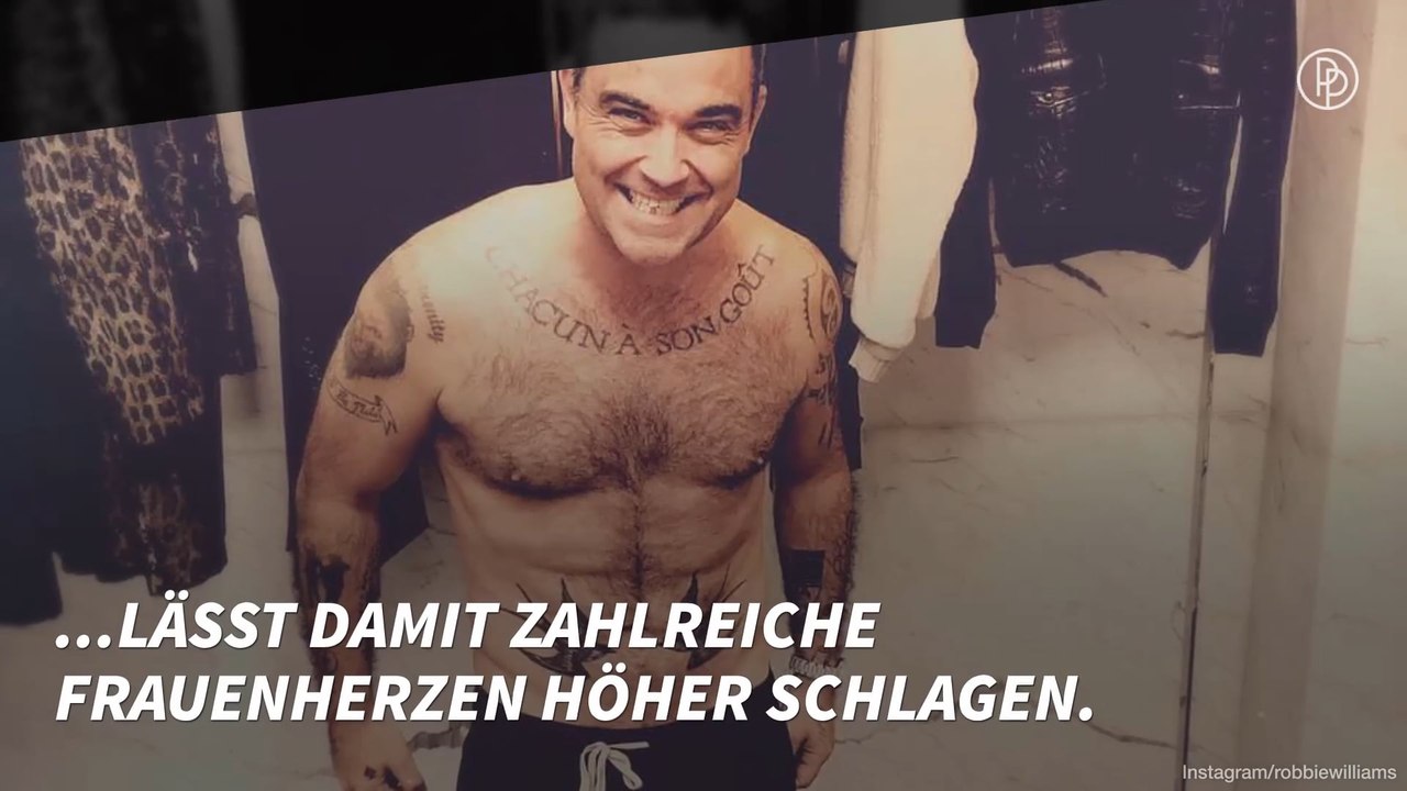Was für ein Body: Robbie Williams wieder in Topform
