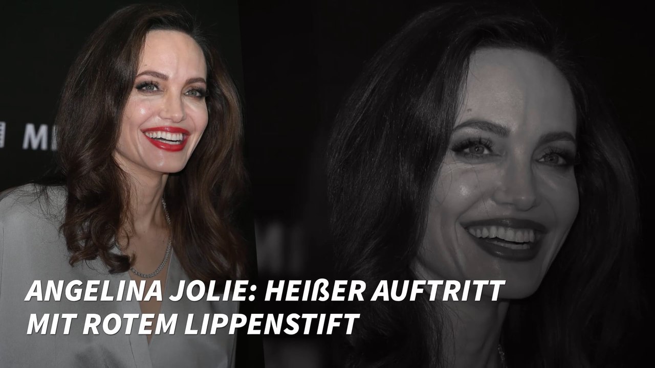 Angelina Jolie: Heißer Auftritt mit rotem Lippenstift