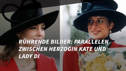 Rührende Bilder: Parallelen zwischen Herzogin Kate und Lady Di (†36)
