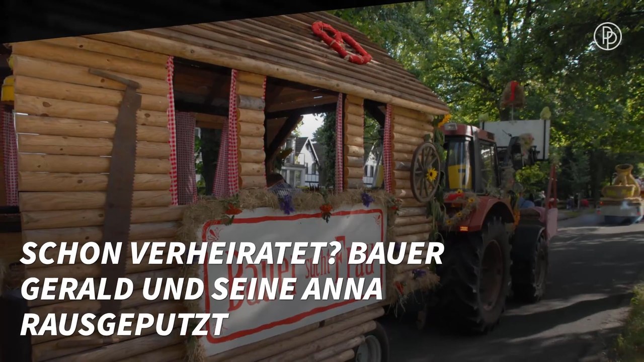 Schon verheiratet? Bauer Gerald und seine Anna rausgeputzt