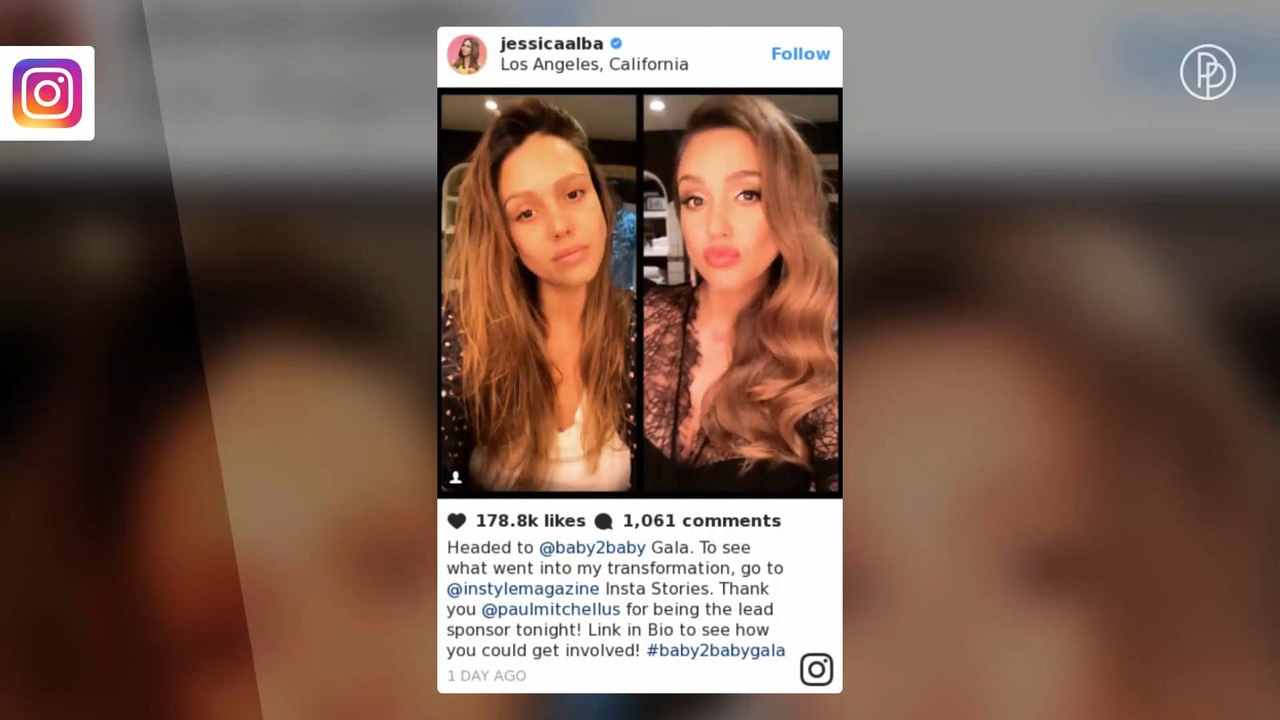 Jessica Albas unglaubliche Transformation von ungeschminkt zu geschminkt