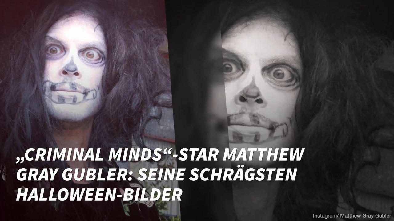 „Criminal Minds“-Star Matthew Gray Gubler: Seine schrägsten Halloween-Bilder