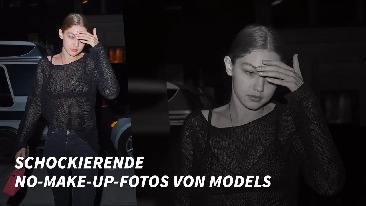 Schockierende No-Make-Up-Fotos von Models