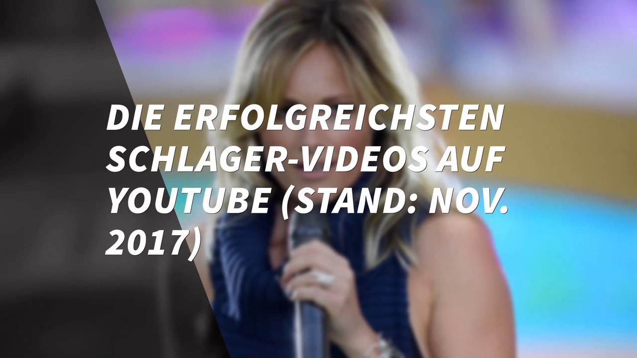 Die erfolgreichsten Schlager-Videos auf YouTube