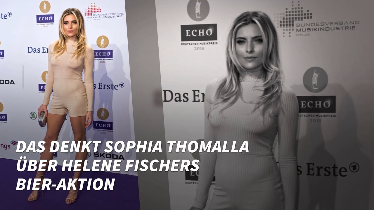 Das denkt Sophia Thomalla über Helene Fischers Bier-Aktion