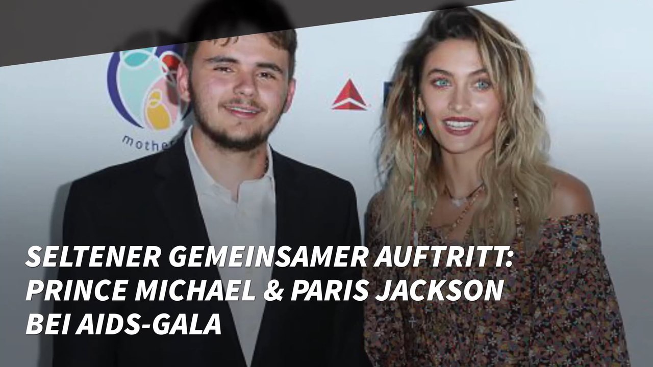 Seltener gemeinsamer Auftritt: Prince Michael & Paris Jackson bei Aids-Gala