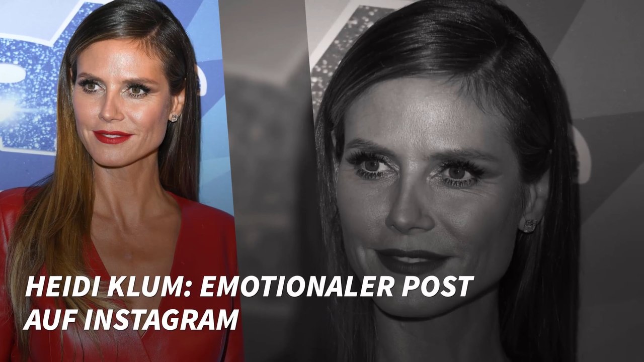 Heidi Klum: Emotionaler Post auf Instagram