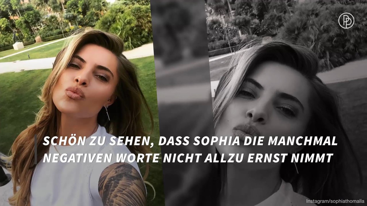 Sophia Thomalla: Kussbild an ihre Hater