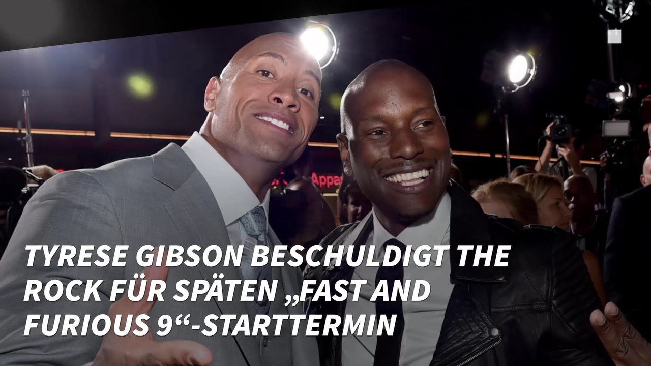 Wegen Verschiebung von „Fast and Furious 9“: Tyrese Gibson greift Dwayne Johnson an