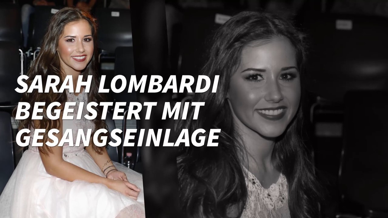 Sarah Lombardi begeistert mit Gesangseinlage